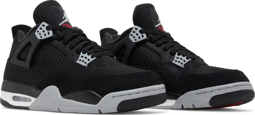 Air Jordan 4 Retro – Black Canvas | נעליים