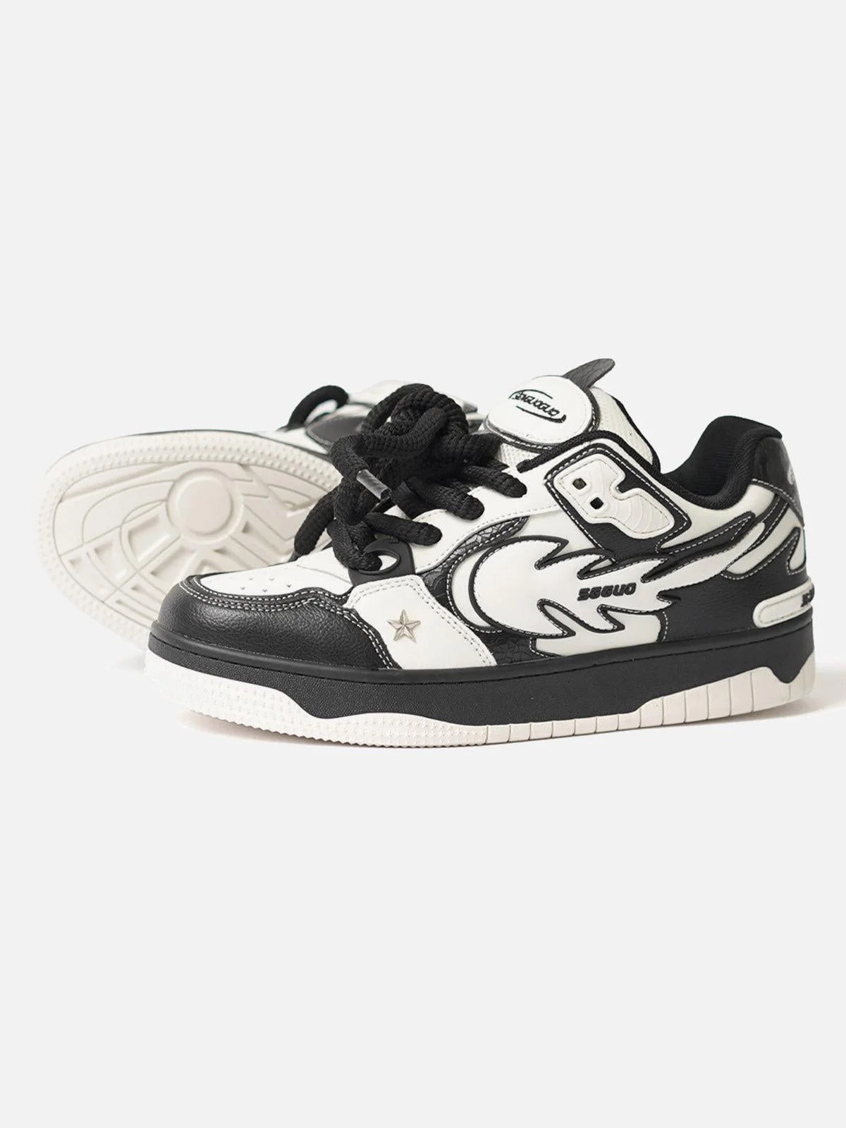 BAPE Court Sta Black White | נעליים